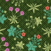 genial Blumen- Muster. vektor