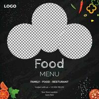 Essen Speisekarte und Restaurant Poster Vorlage vektor
