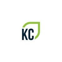 Brief kc Logo wächst, entwickelt, natürlich, organisch, einfach, finanziell Logo geeignet zum Ihre Unternehmen. vektor