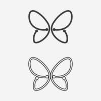 Schönheit Schmetterling Tier Symbol Design vektor