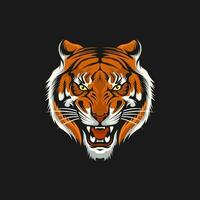 vektor tiger ansikte design ilustration