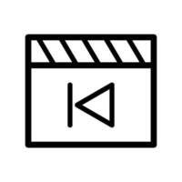 Film klatschen Tafel Symbol, Film Klöppel Symbol vektor