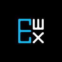 ewx Brief Logo kreativ Design mit Vektor Grafik, ewx einfach und modern Logo. ewx luxuriös Alphabet Design