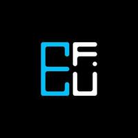 efu brev logotyp kreativ design med vektor grafisk, efu enkel och modern logotyp. efu lyxig alfabet design