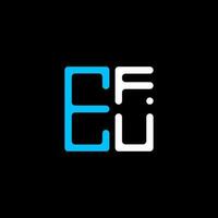 efu Brief Logo kreativ Design mit Vektor Grafik, efu einfach und modern Logo. efu luxuriös Alphabet Design