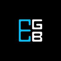 egb brev logotyp kreativ design med vektor grafisk, egb enkel och modern logotyp. egb lyxig alfabet design