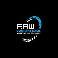 faw Brief Logo kreativ Design mit Vektor Grafik, faw einfach und modern Logo. faw luxuriös Alphabet Design