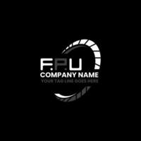 fpu Brief Logo kreativ Design mit Vektor Grafik, fpu einfach und modern Logo. fpu luxuriös Alphabet Design