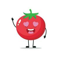 bezaubernd fallen im Liebe Tomate Vektor Illustration