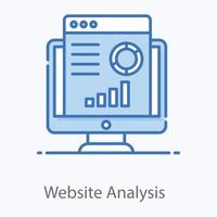 Konzept zur Website-Analyse vektor