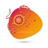 Lycklig Raksha bandhan bakgrund design vektor illustration