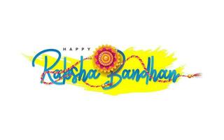 glücklich Raksha Bandhan typografisch Design Vektor Illustration