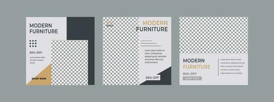 vektor minimalistisk möbel försäljning baner eller social media posta mall