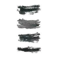 Grunge schwarz Bürste Schlaganfälle, Sammlung von Bürste Schlaganfälle Vektor, schwarz Bürsten Grunge Textur Spritzen Vektor Illustration