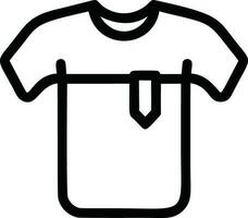 Linie T-Shirt Symbol vektor