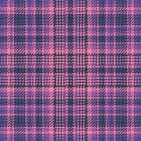 Muster Textur prüfen von Textil- nahtlos Vektor mit ein Tartan Hintergrund Plaid Stoff.