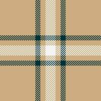 Vektor nahtlos Tartan von Hintergrund Plaid Stoff mit ein prüfen Textil- Textur Muster.