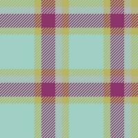 Textil- Tartan Vektor von nahtlos Textur Stoff mit ein Muster Plaid Hintergrund überprüfen.