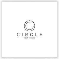 cirkel logotyp premie elegant mall vektor eps 10