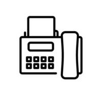 kommunikation fax tecken symbol vektor