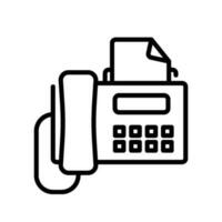 Kommunikation Fax Zeichen Symbol Vektor