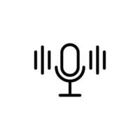 Kommunikation mic Zeichen Symbol Vektor