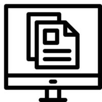 Monitor kostenlos Symbol zum herunterladen vektor
