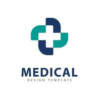medicinsk logotyp ikon design mall element vektor