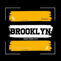 Brooklyn. Grafik Herren dynamisch T-Shirt Design, Poster, Typografie. Vektor Illustration.
