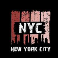 ny york stad eleganta t-shirt och kläder abstrakt design. vektor skriva ut, typografi, affisch. global swatches.