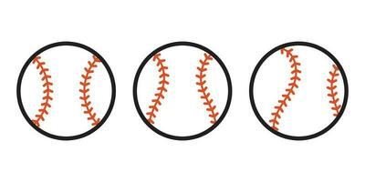 Baseball Ball Symbol Vektor Symbol Sport Illustration Karikatur