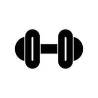 Gewichtheben Symbol. Hantel Symbol. Sport Symbol. Fitnessstudio Element. eben Design. Vektor Illustration.