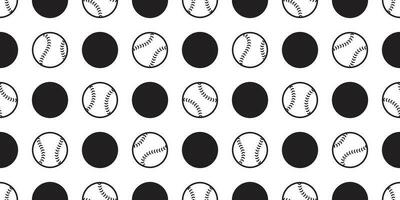 Baseball nahtlos Muster Vektor Tennis solf Ball Sport Polka Punkt Fliese Hintergrund Schal isoliert wiederholen Hintergrund