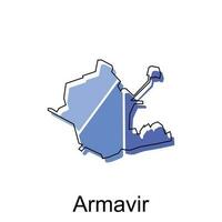 armavir Karta. vektor Karta av armenia Land vektor design mall, lämplig för din företag