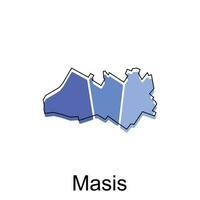 masis Karta. vektor Karta av armenia Land vektor design mall, lämplig för din företag