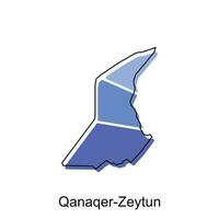 qanaqer zeytun Karta. vektor Karta av armenia Land vektor design mall, lämplig för din företag