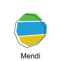 Karte von Mendi modern Umriss, hoch detailliert Vektor Illustration Vektor Design Vorlage, geeignet zum Ihre Unternehmen