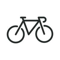 Fahrrad Symbol im eben Stil. Fahrrad Vektor Illustration auf Weiß isoliert Hintergrund. Radfahren Geschäft Konzept.