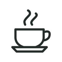 kaffe kopp ikon vektor design illustration Kafé begrepp företag