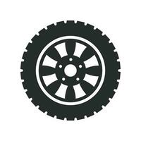 bil hjul ikon vektor design illustration bil- begrepp
