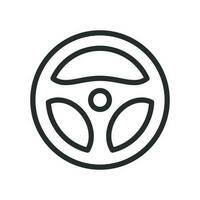 Lenkung Rad Symbol Vektor Design Illustration Automobil Konzept