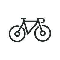 Fahrrad Symbol im eben Stil. Fahrrad Vektor Illustration auf Weiß isoliert Hintergrund. Radfahren Geschäft Konzept.