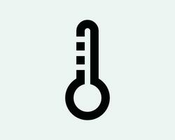 Thermometer Symbol Temperatur heiß kalt Hitze Messung Rahmen Wetter Prognose schwarz Weiß Zeichen Symbol Illustration Kunstwerk Grafik Clip Art eps Vektor