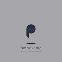 logotyp ikon design brev p trogen form modern elegant robot enkel minimalistisk blå Marin Färg för stor företag eps 10 vektor