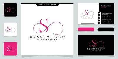 Initiale Brief s Luxus Logo Design Vektor