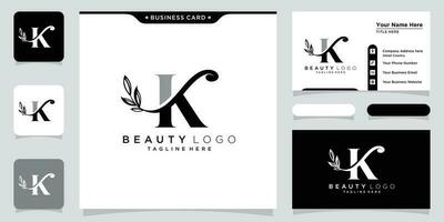 Initiale Brief k Luxus Logo Design Vektor