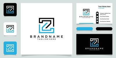 Initiale Brief z Logo Design Vektor Vorlage. kreativ z Logo Design mit Geschäft Karte Design Vorlage