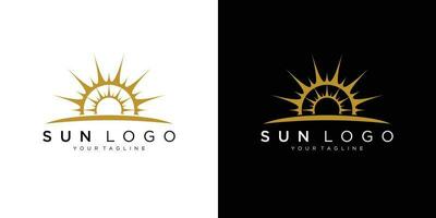 Sonne Logo Design Vektor Vorlage Symbol Symbol Illustration