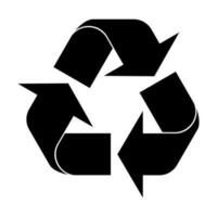 recyceln Vektor Symbol Recycling Müll Symbol Umgebung zum Grafik Design, Logo, Netz Grundstück, Sozial Medien, Handy, Mobiltelefon Anwendung, ui Illustration