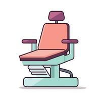 vektor av en rosa sittplats kontor stol i en minimalistisk och modern arbetsyta